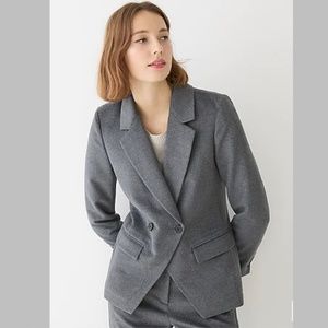 J.Crew Devon Blazer in Drapey Flannel Size 6